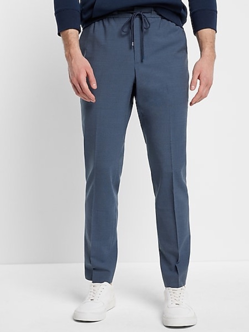 Express Men’s Extra Slim Wool Blend Hyper Stretch Pants Navy Blue 32x32 NWT